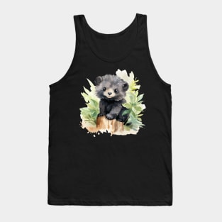 watercolor cute binturong Tank Top